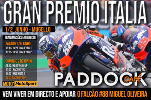 Grande Prémio de Itália de MotoGP em Mugello com transmissão em directo no PADDOCK Café thumbnail