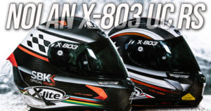 Nolan X-803 Ultra Carbon RS – Um capacete exclusivo, fabricado totalmente em fibra de carbono. thumbnail
