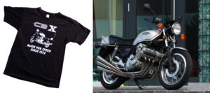 T-shirt que celebra os 45 Anos da Honda CBX thumbnail