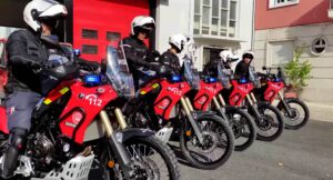 Sapadores Bombeiros de Lisboa com motos Yamaha Ténéré nas JMJ thumbnail